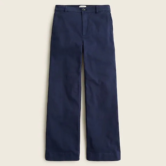 J. Crew Pants & Jumpsuits Nwts J Crew Wide Leg Chino Trouser Poshmark